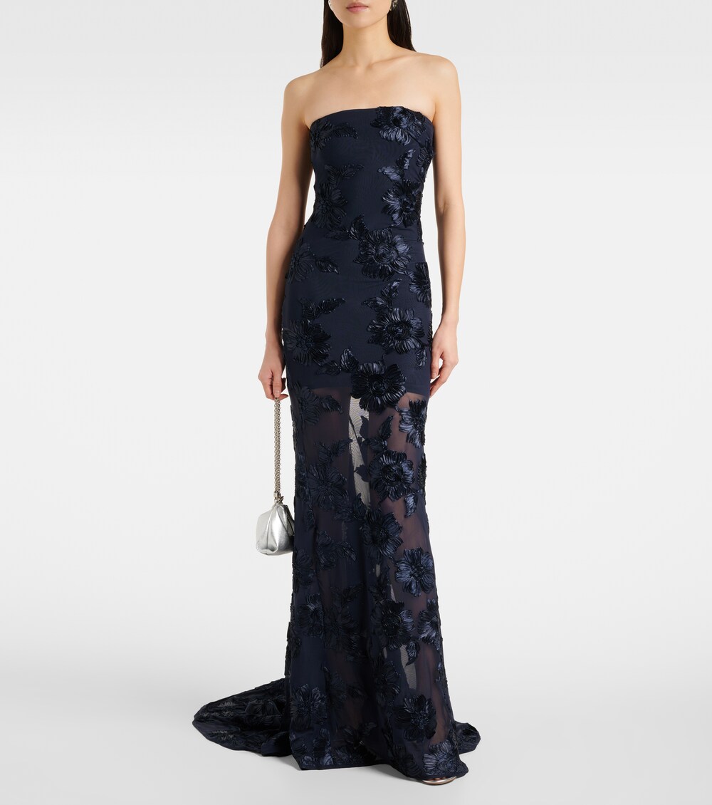 3D mesh maxi dress, image 3 of 7