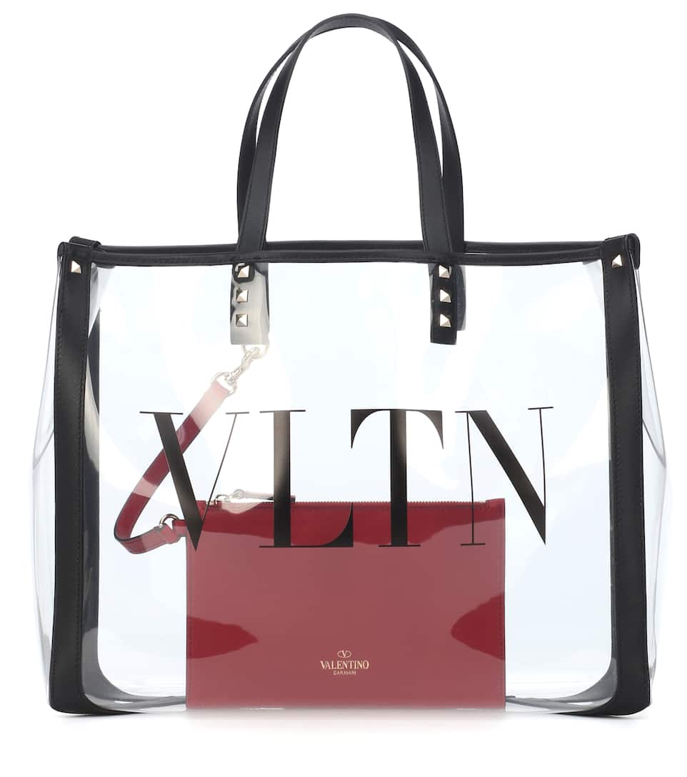 VALENTINO Small VLTN Plexy shopper