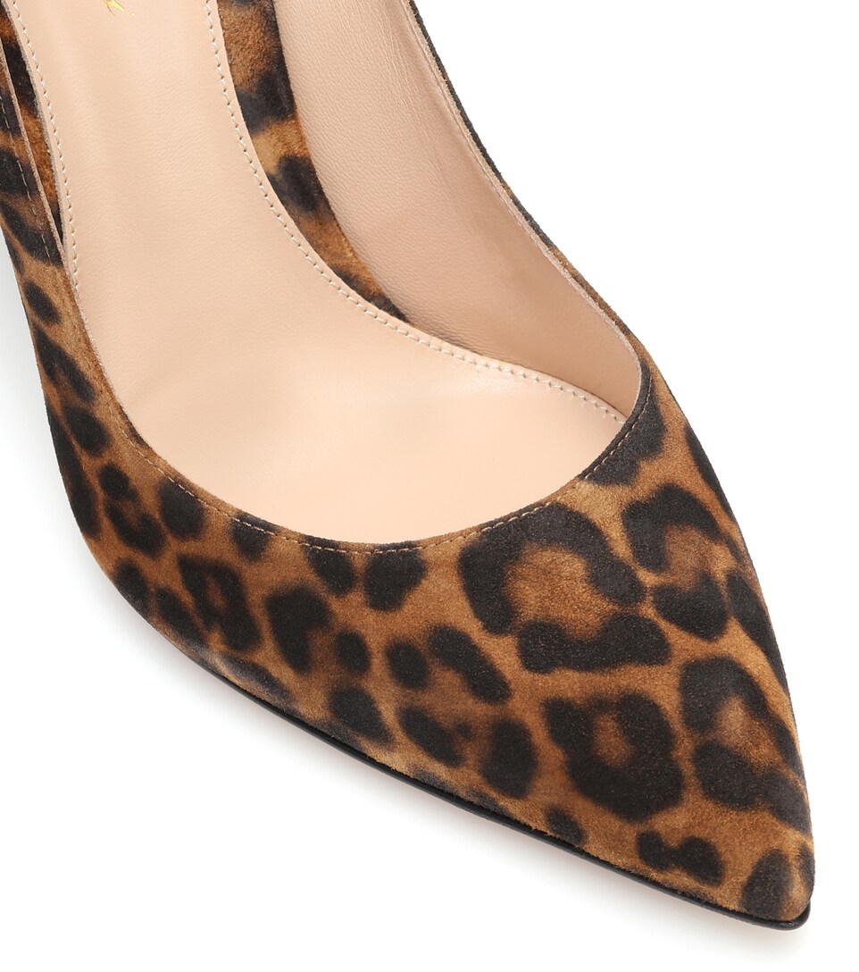 gianvito rossi leopard mules