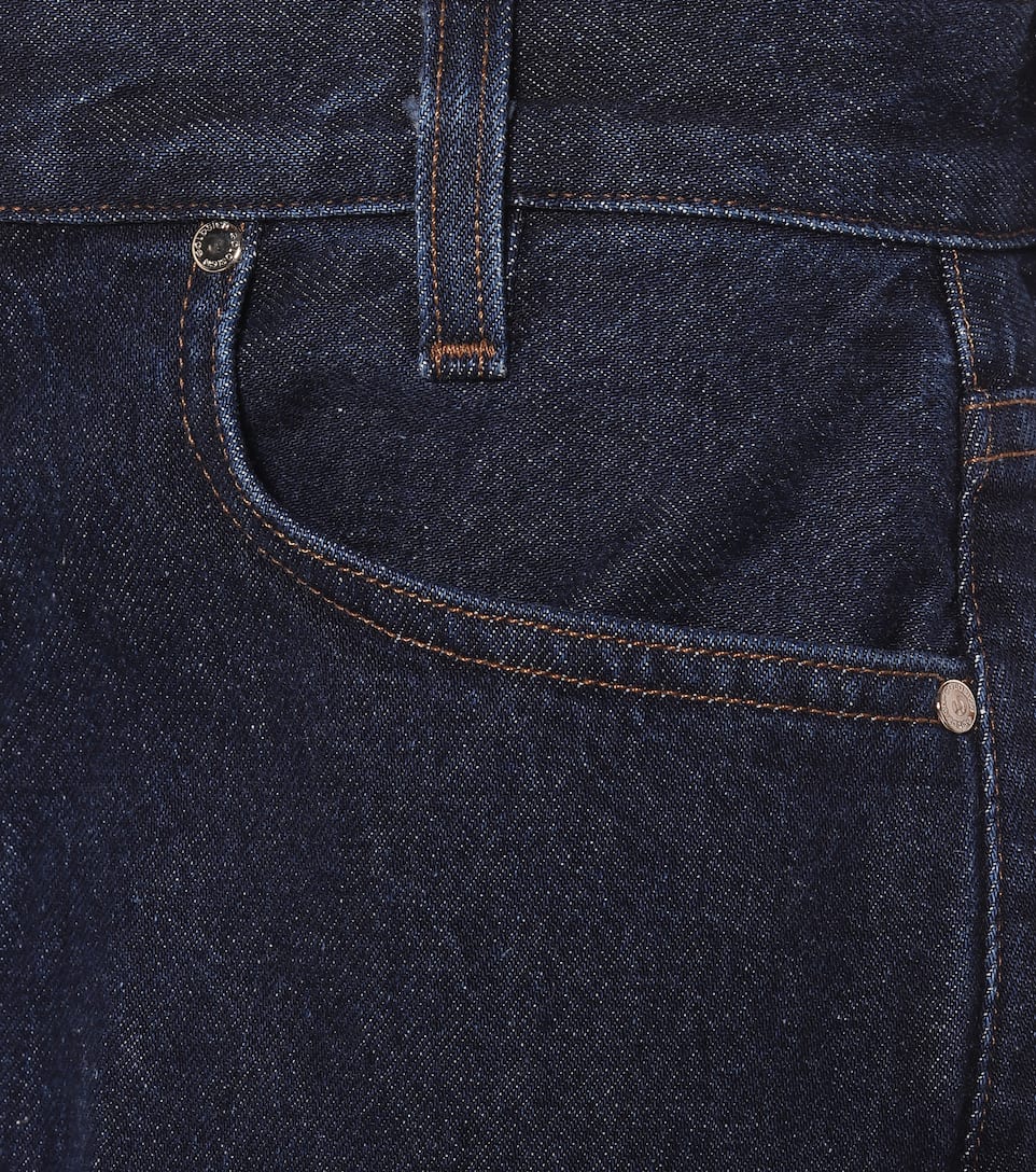 high rise denim culottes