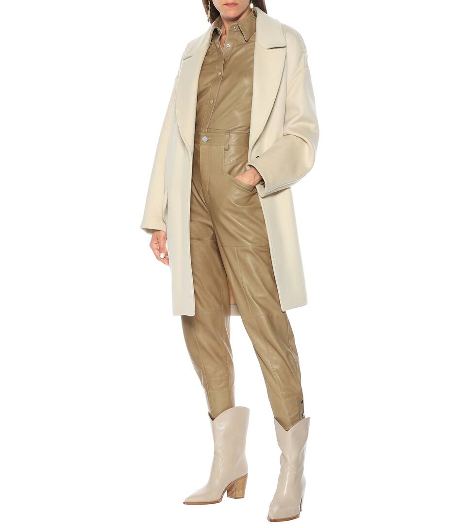 Isabel Marant Ego Wool Blend Coat Mytheresa A design for women, with a slightly oversize cut, resulting in a chic elegant style. ego wool blend coat