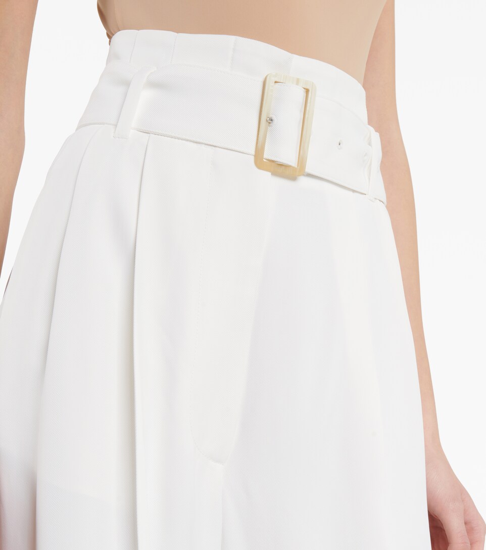 Cleofe belted high-rise wide-leg pants 