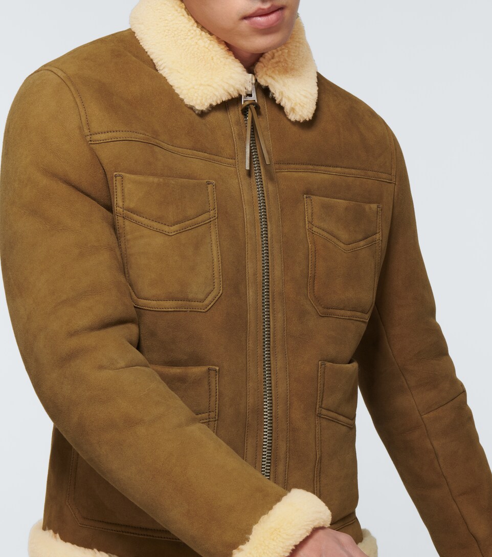 suede and shearling jacket