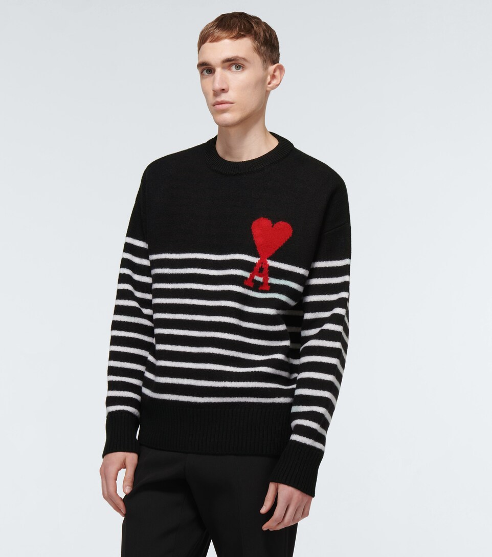 ami striped sweater
