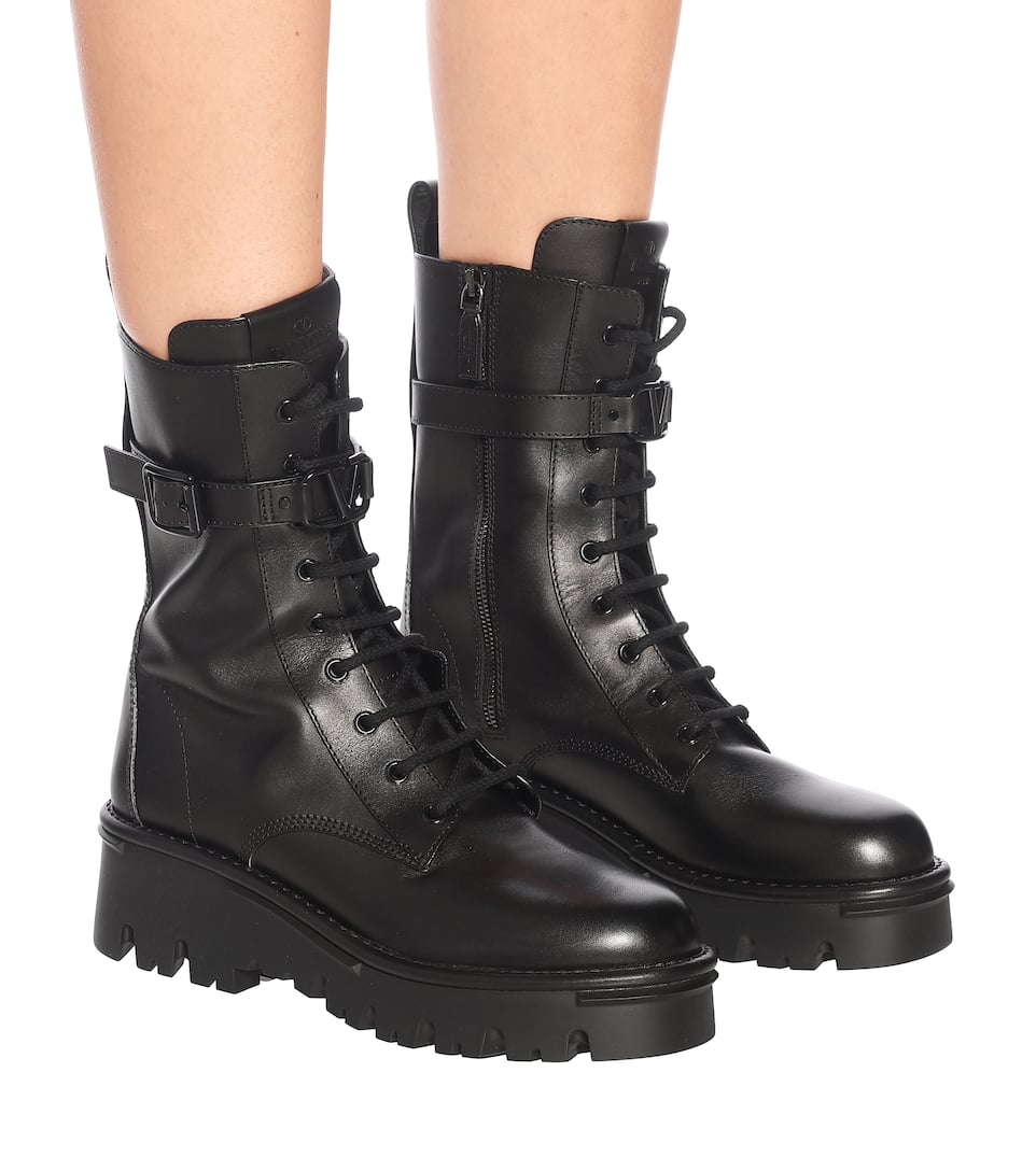 valentino garavani always military boots
