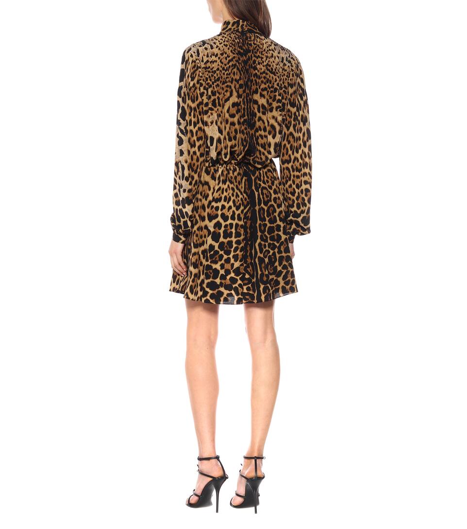 Soie Imprimée Saint Laurent En Robe Y7Ibfymg6v