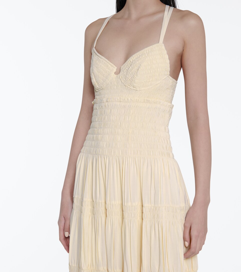 Smocked CrÃªpe Midi Dress - Proenza Schouler | Mytheresa