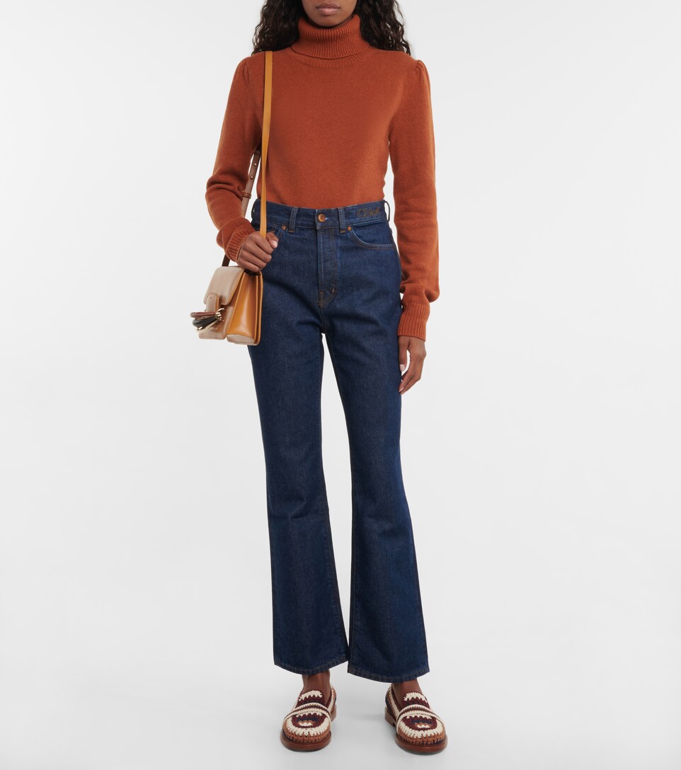Chloé - Jeans acampanados de tiro alto | Mytheresa