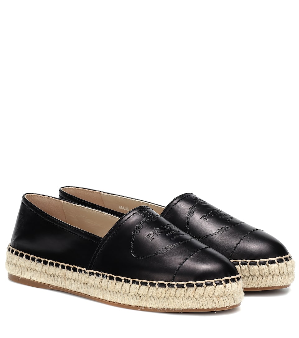 Espadrillas In Pelle Pelle Prada Prada Prada Espadrillas In gyb6f7