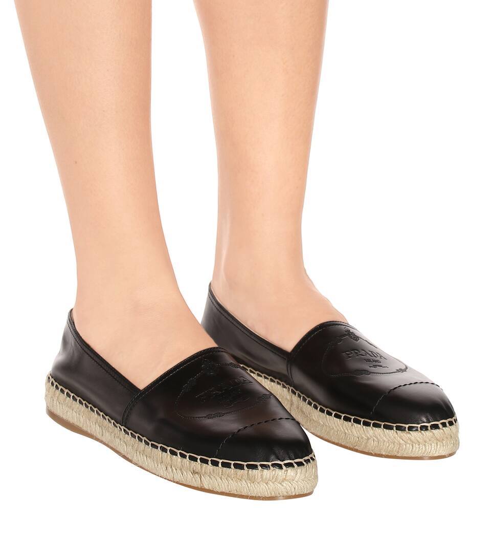 Espadrillas In Pelle Pelle Prada Prada Prada Espadrillas In gyb6f7
