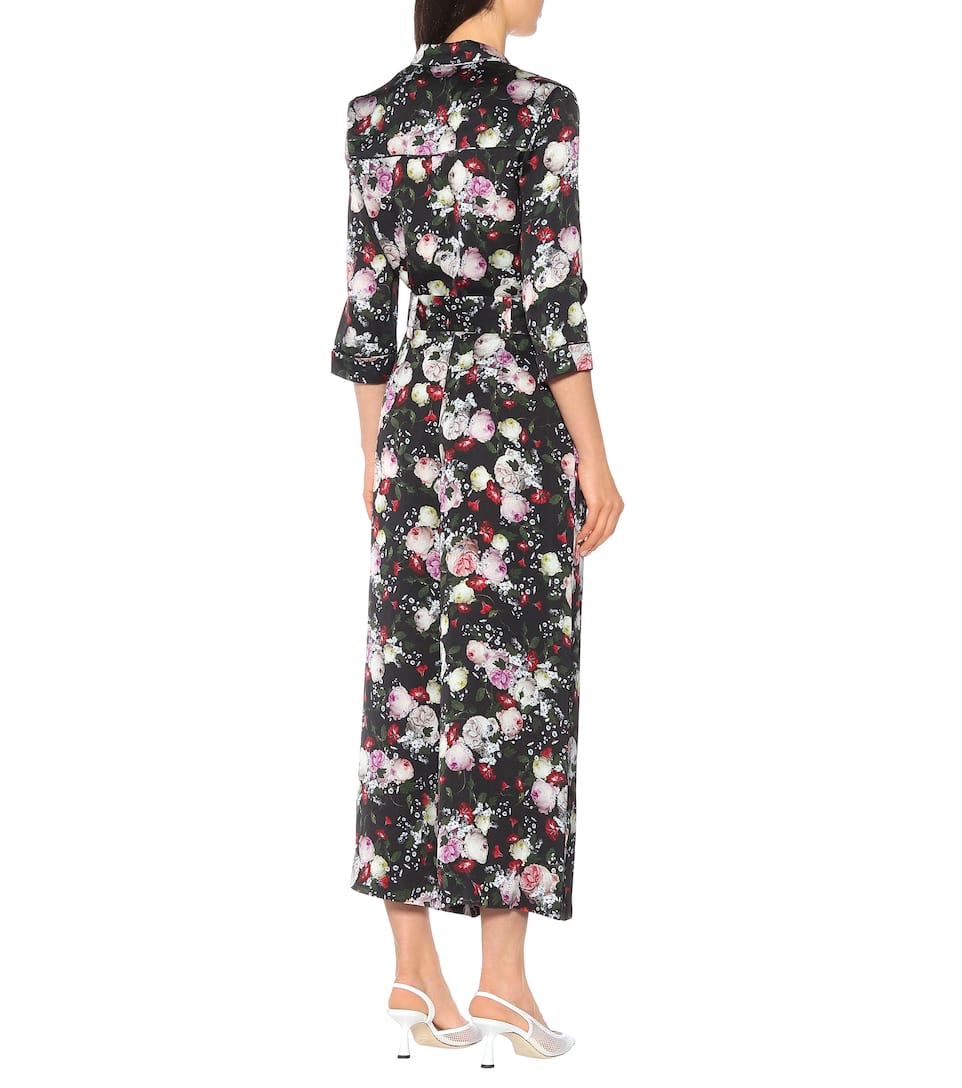 Erdem - Everett floral satin pajama pants | Mytheresa