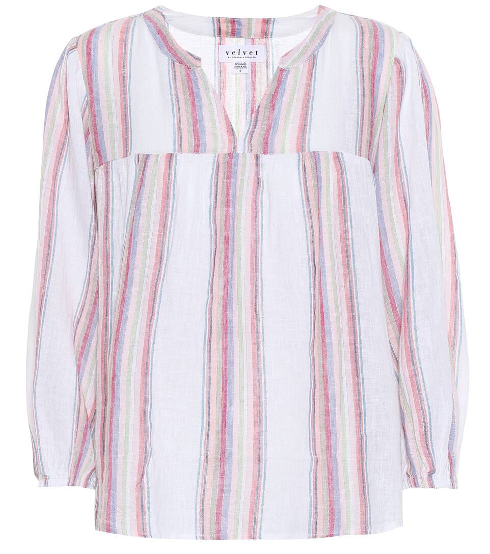 Miranda Lin Rayée En Blouse Mélangé Velvet 3JKTclF1