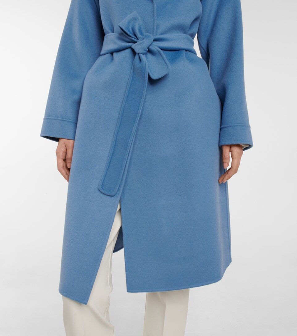 ice blue wool coat