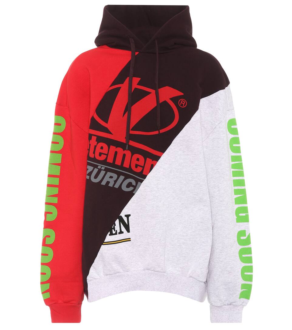vetements "coming soon" cotton-blend french terry