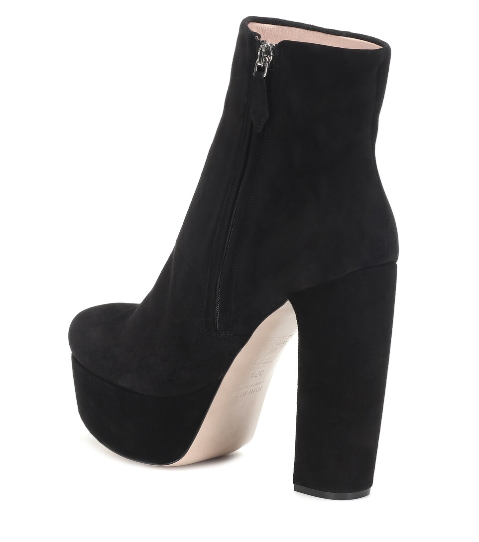 bamboo platform ankle booties