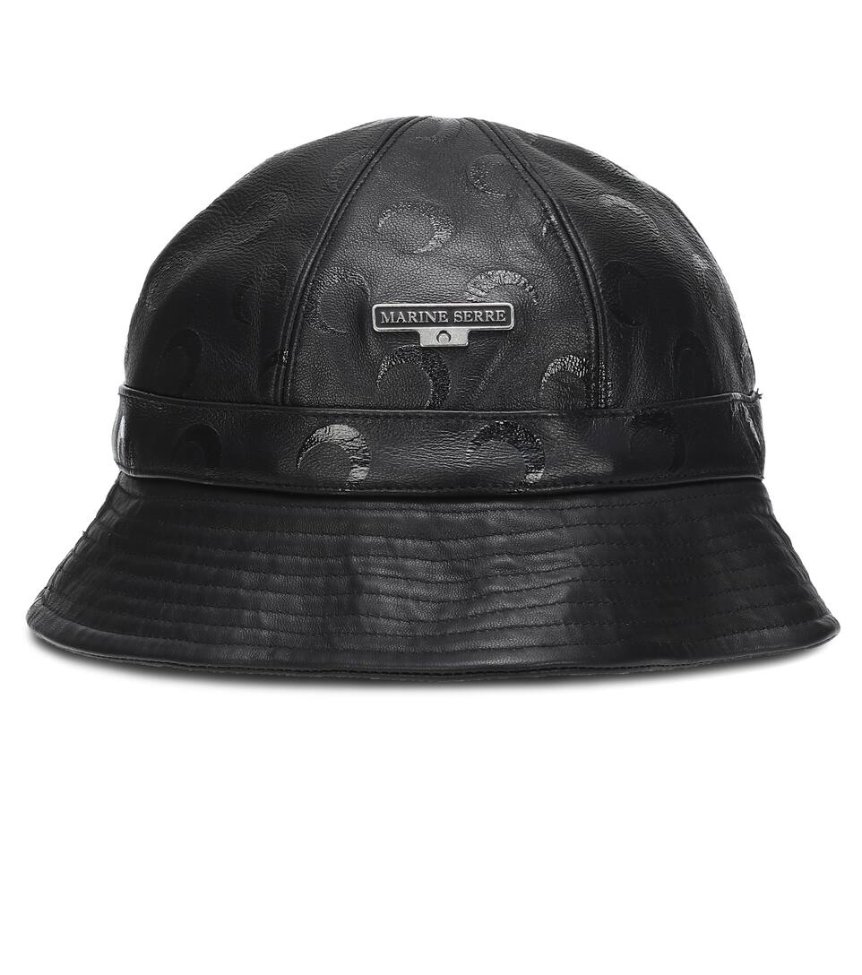 leather bucket hat