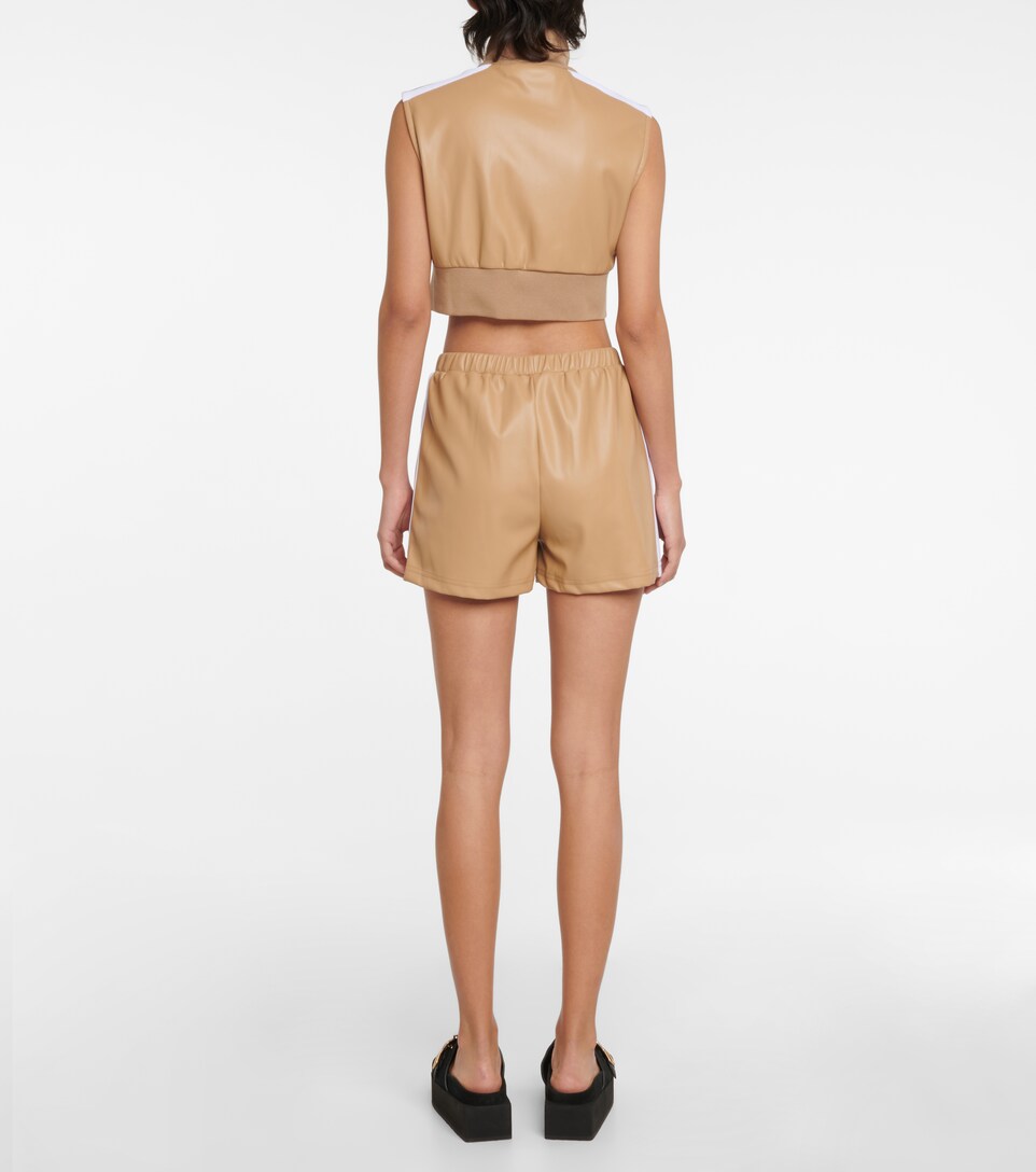 Palm Angels - Faux leather shorts 