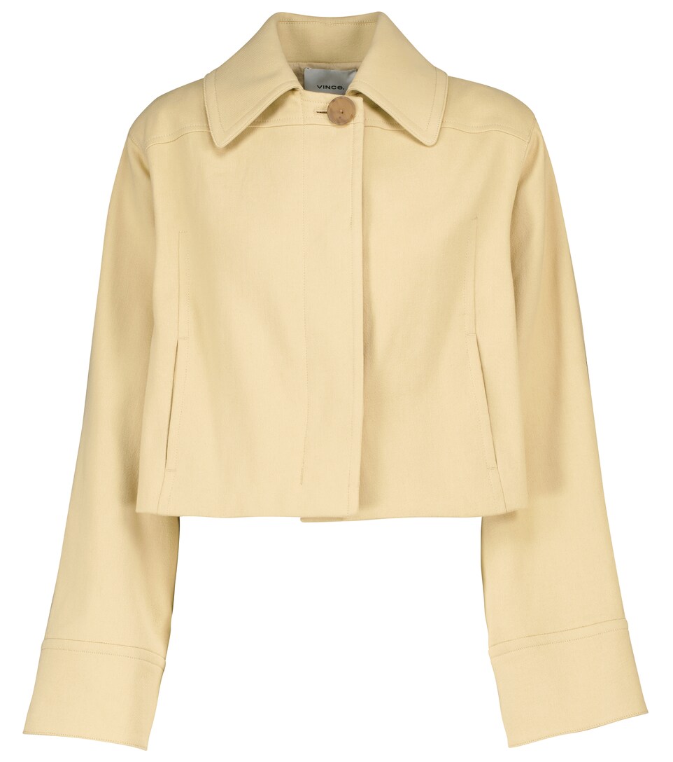 cropped cotton jacket