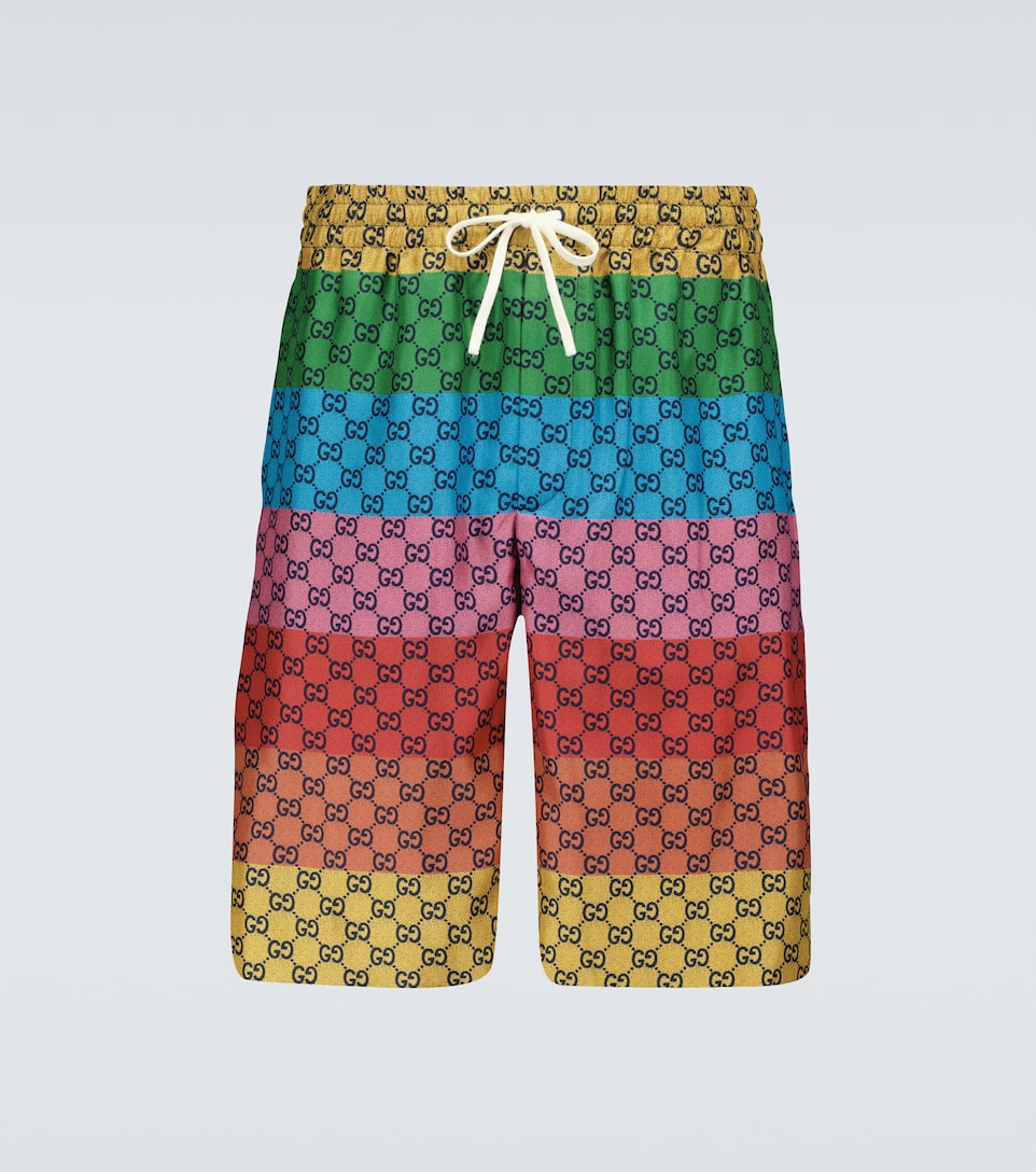 Rainbow gucci shorts clearance