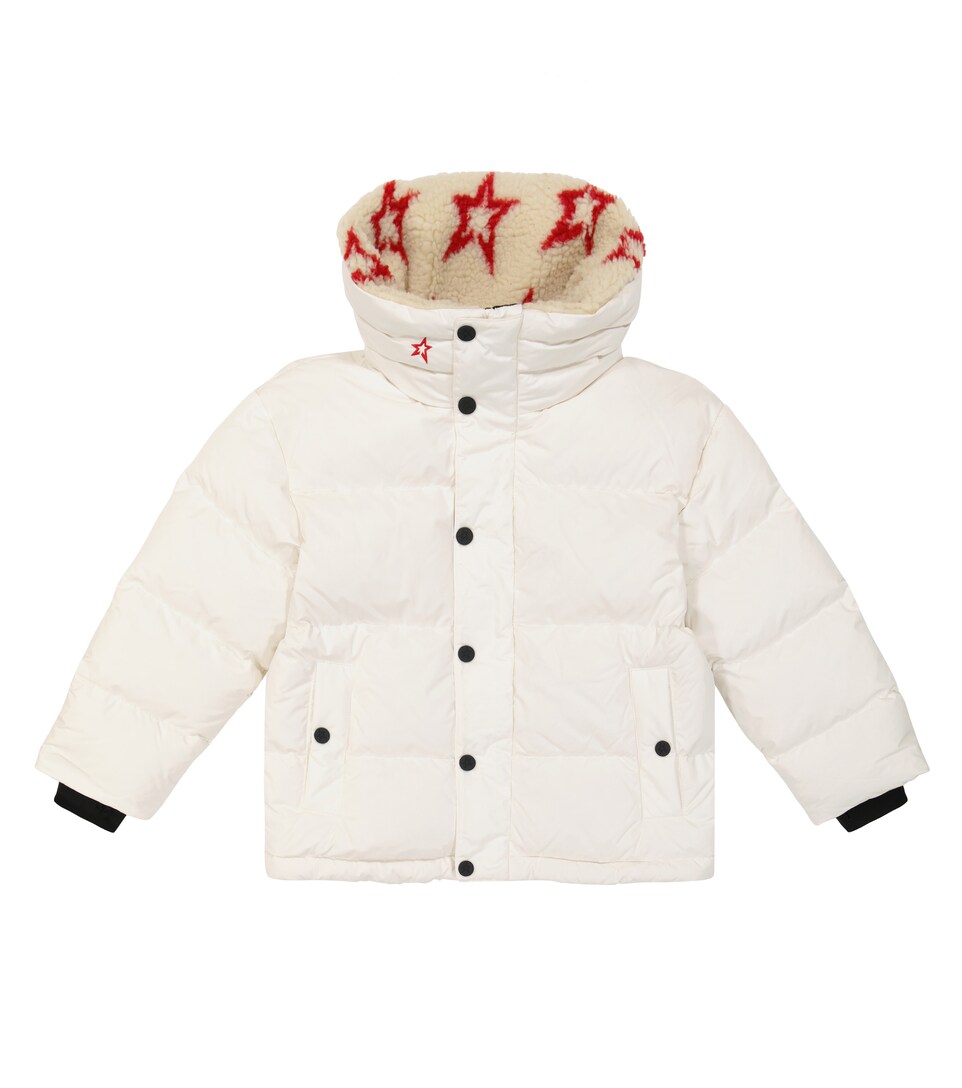 kids white ski jacket