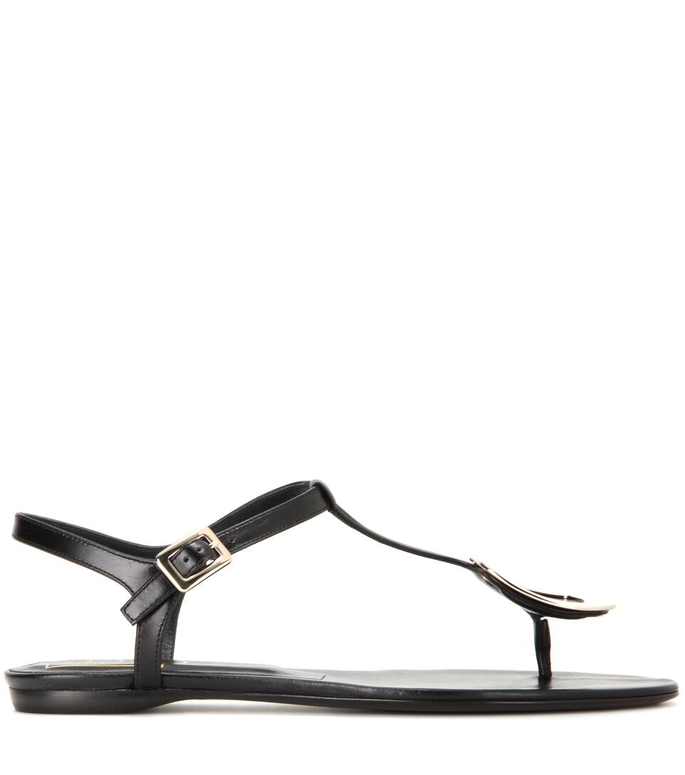 En Roger Vivier Cuir Chips Sandales 8wvNnm0