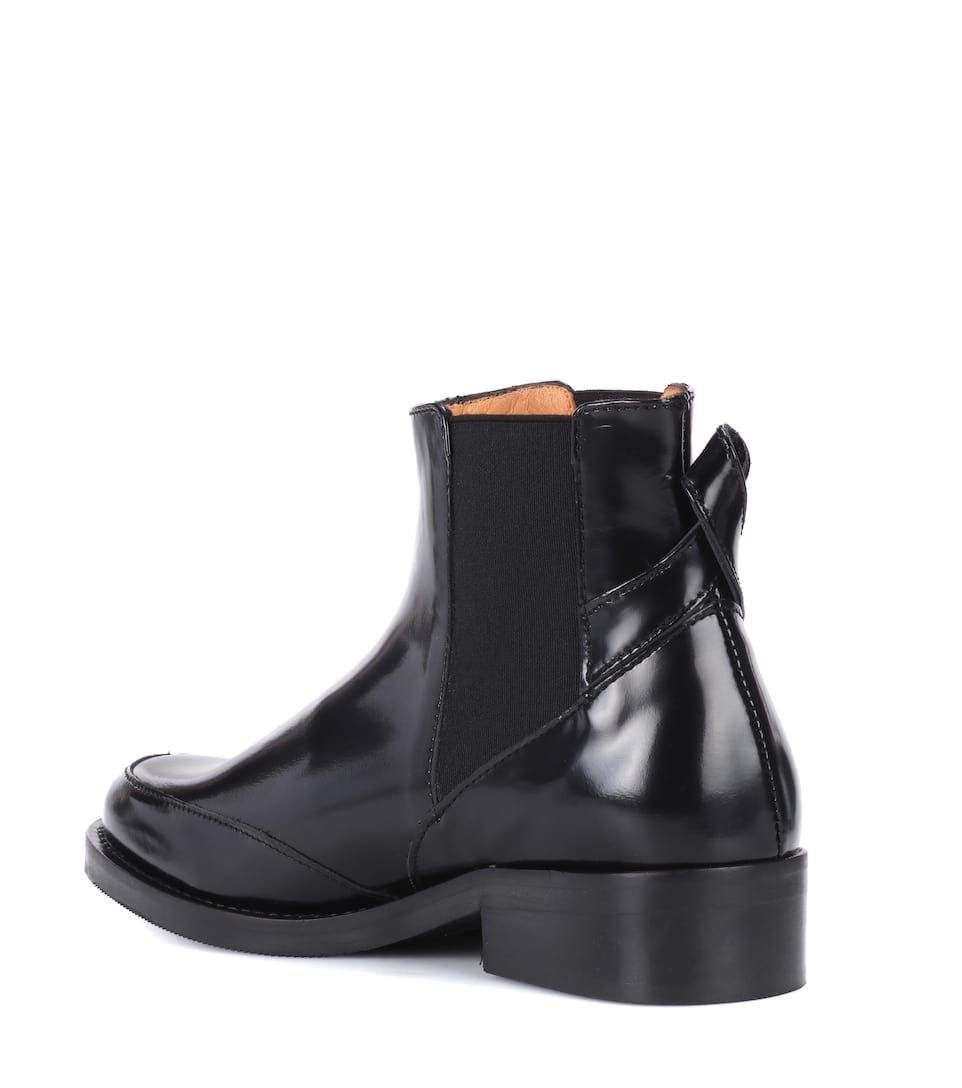 ganni violet ankle boots