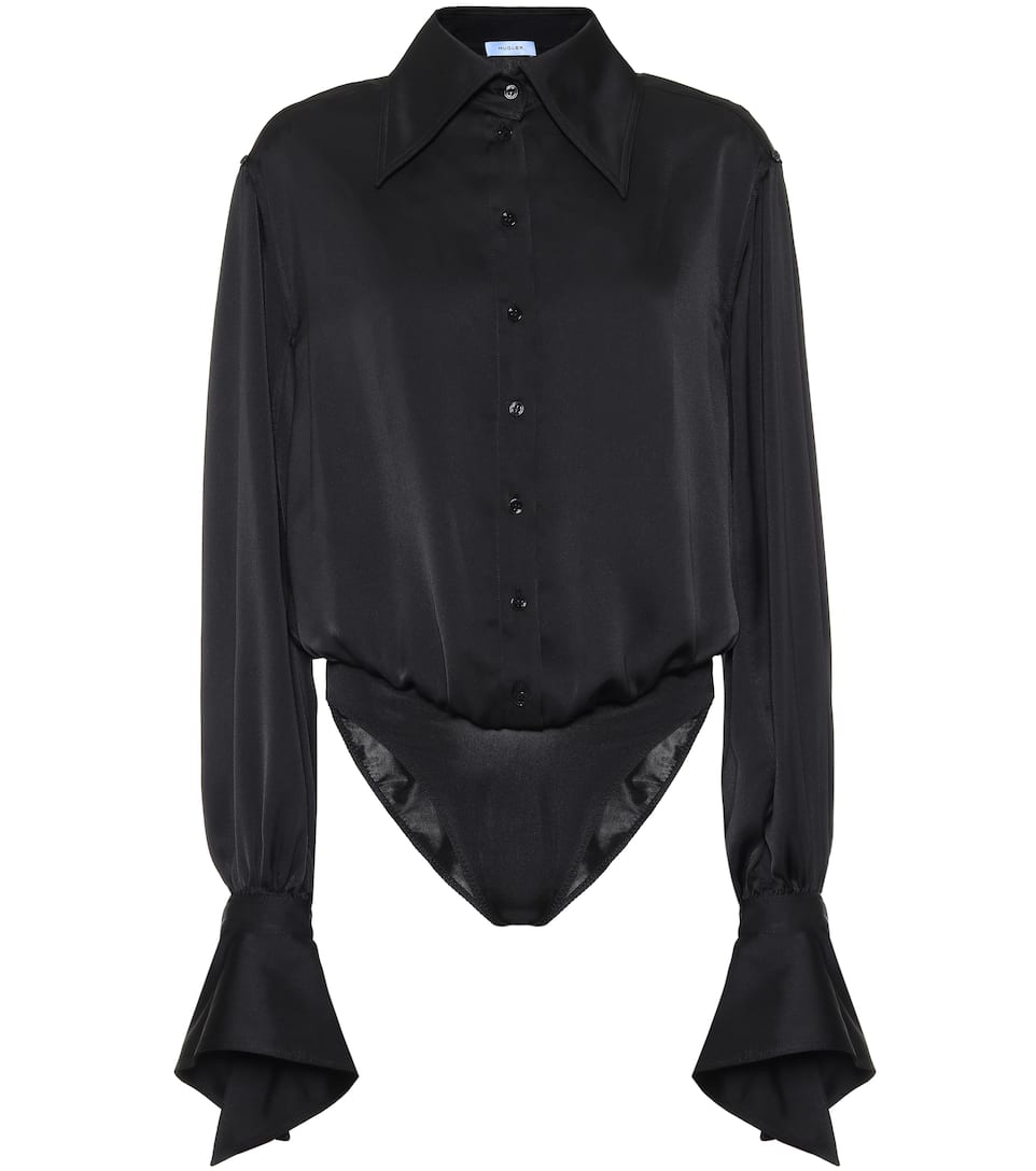 Satin Blouse Bodysuit Mugler Mytheresa