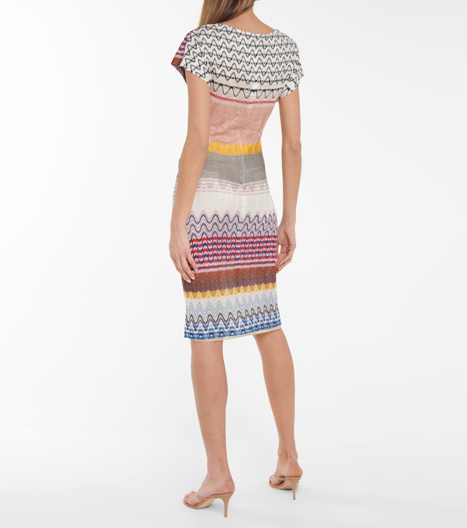 Missoni - Zig-zag knit midi dress 
