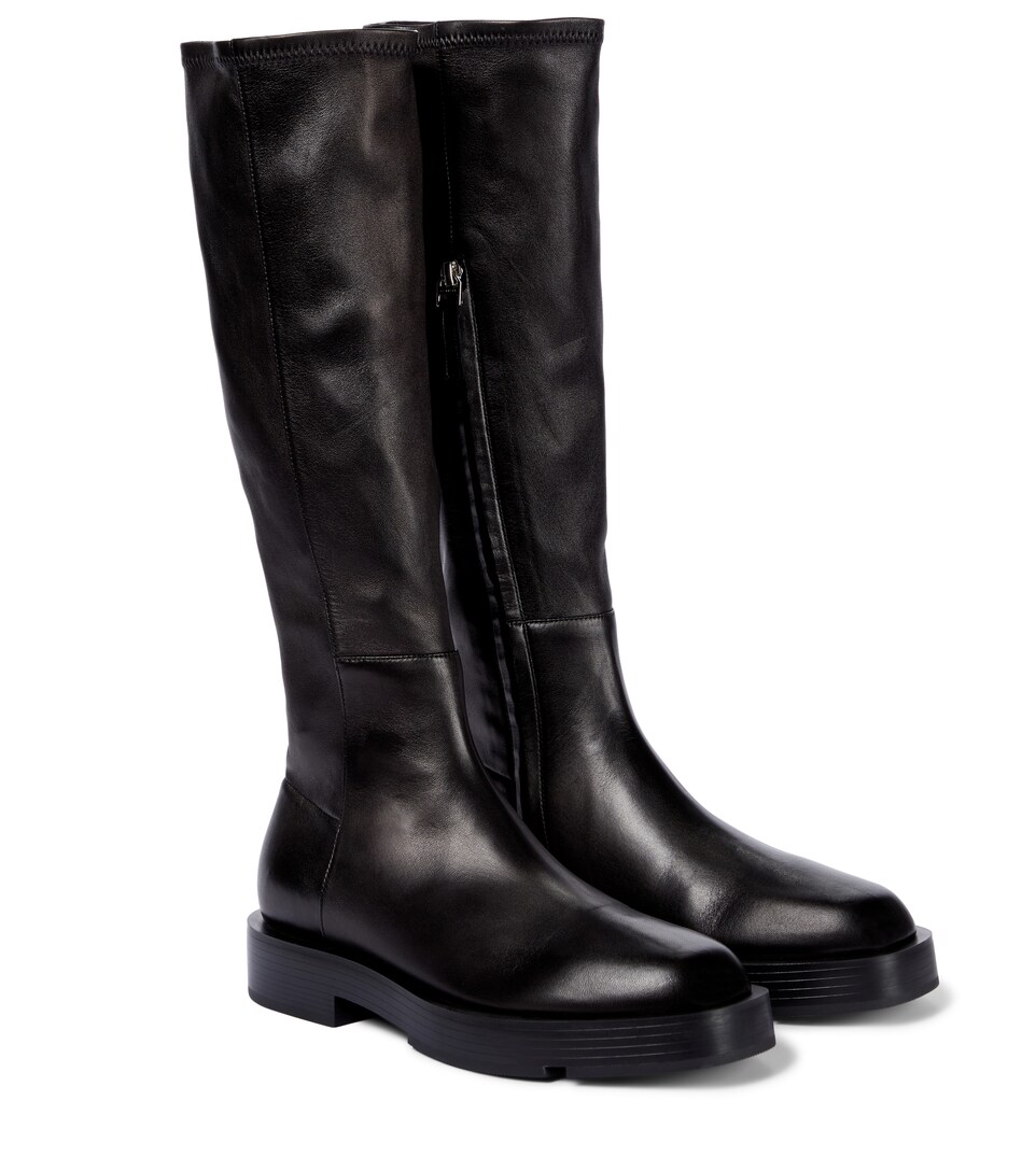 Givenchy - Botas altas de piel | Mytheresa