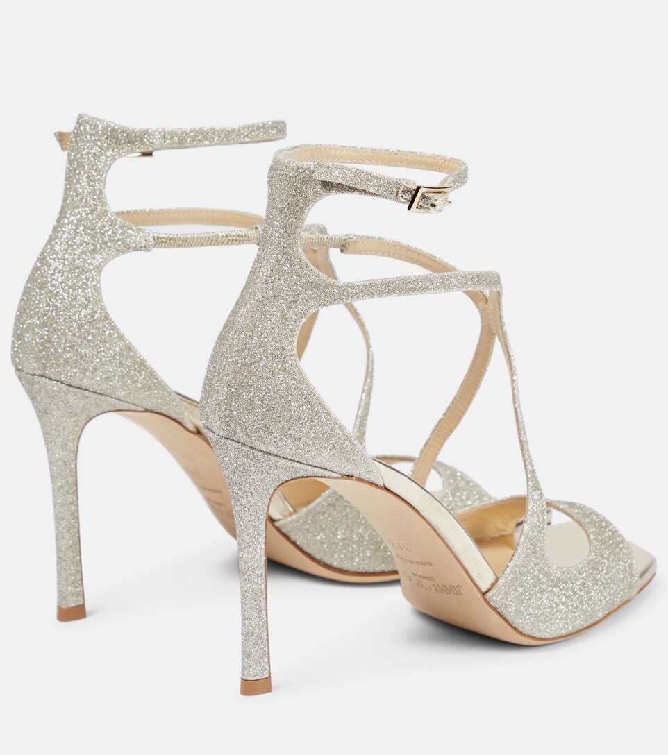 jimmy choo sandals glitter