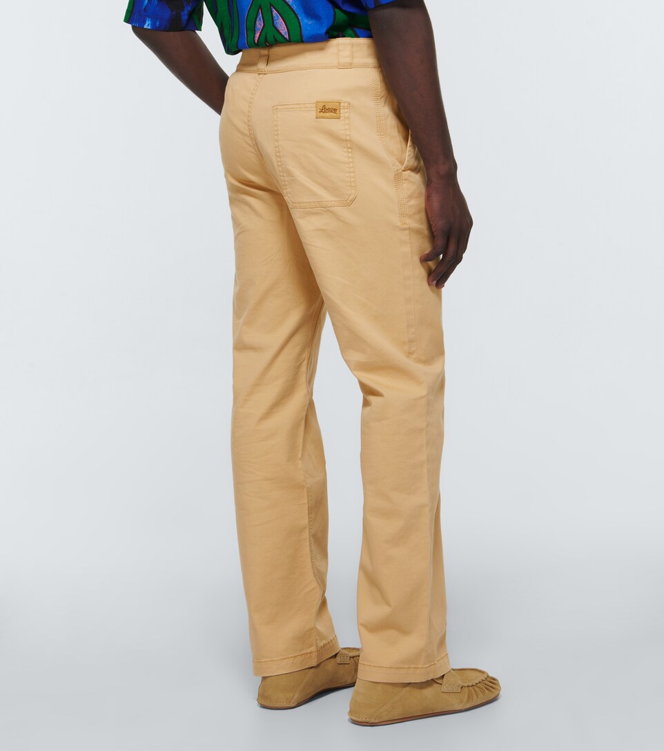 Loewe - Cotton-blend chinos | Mytheresa