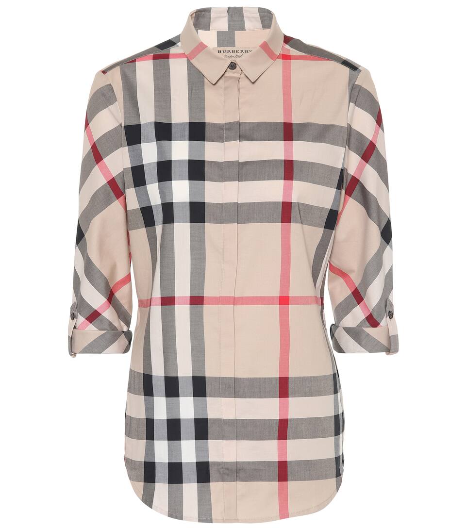 BURBERRY Check cotton shirt,P00327132