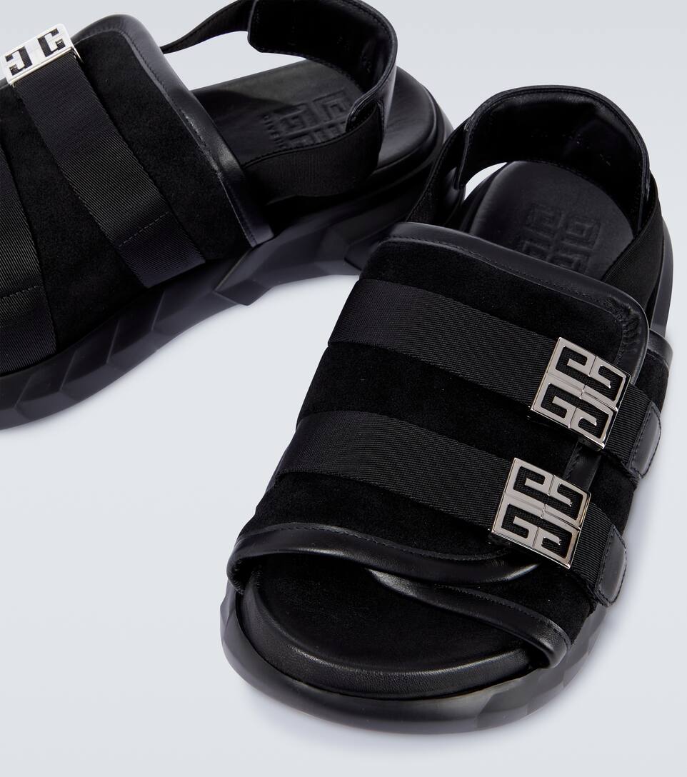 Marshmallow suede and leather sandals Marshmallow suede and leather sandals