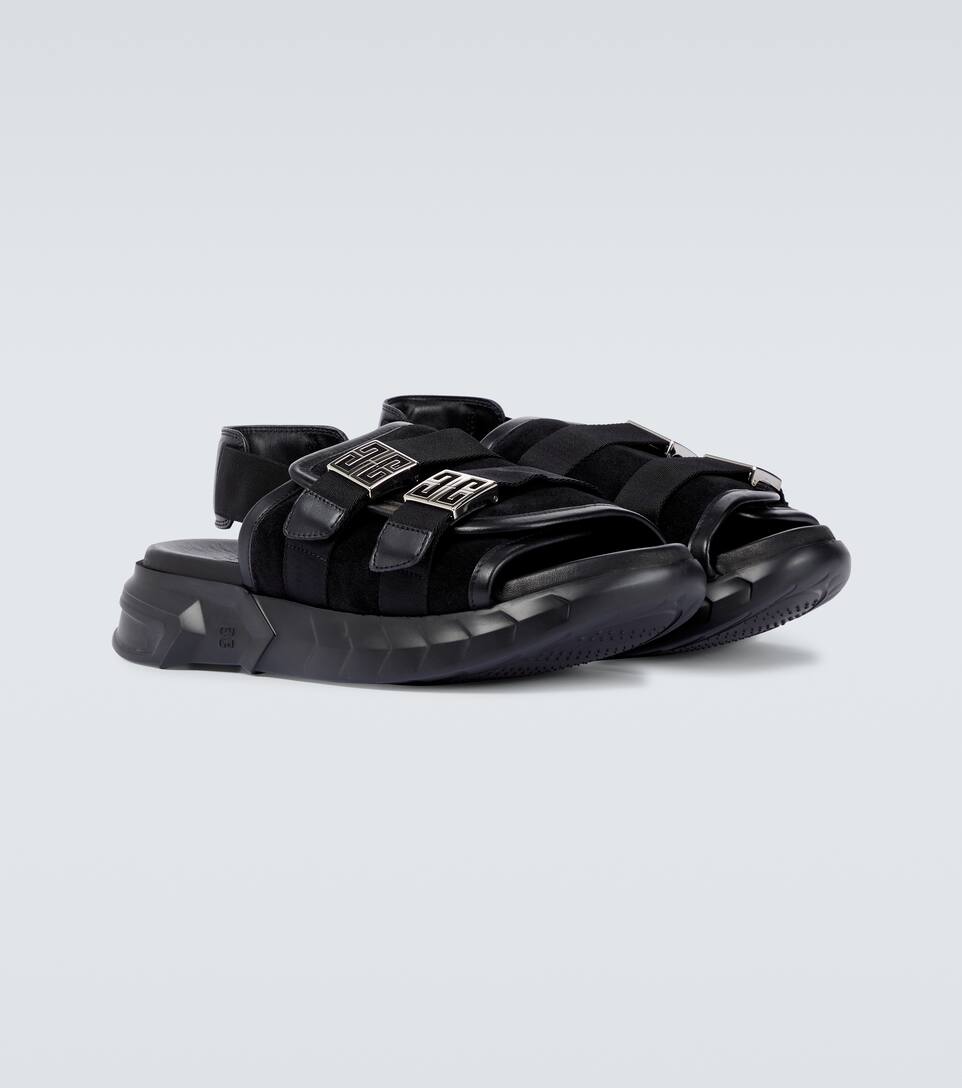 Marshmallow suede and leather sandals Marshmallow suede and leather sandals