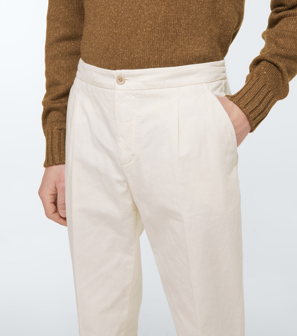 Loro Piana - Cotton and linen chinos 