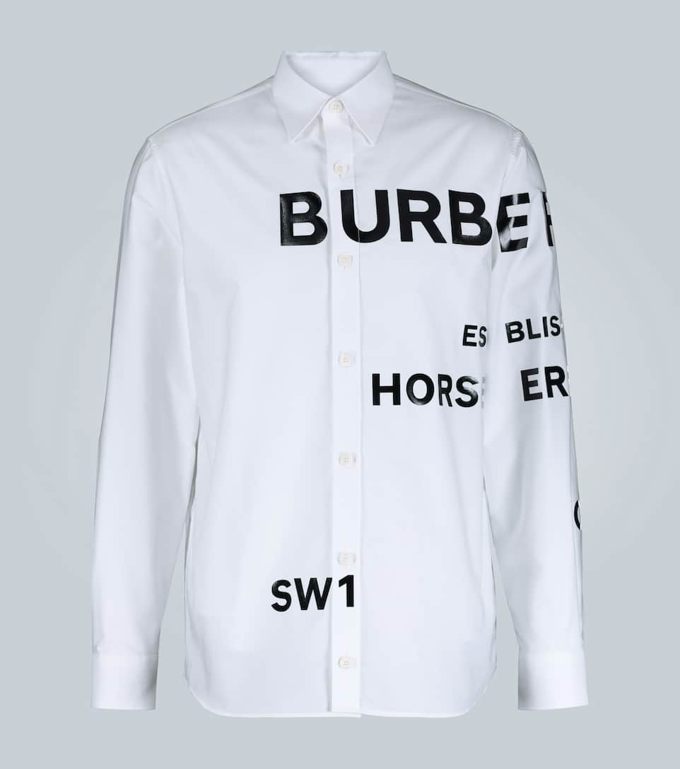 BURBERRY Horseferry printed shirt,P00433306