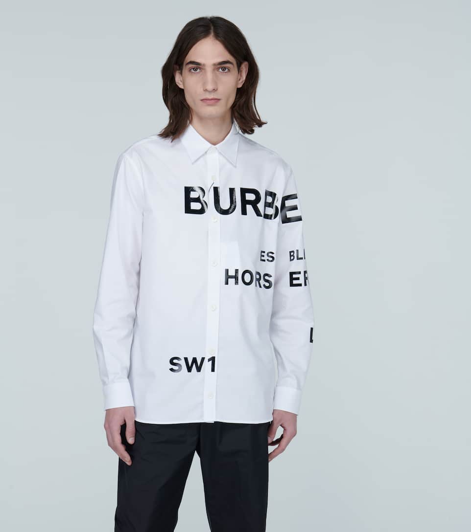 BURBERRY Horseferry printed shirt,P00433306