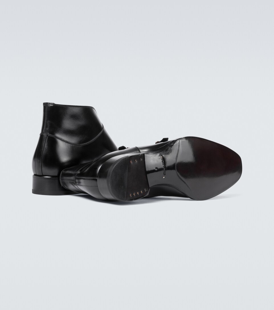 double monk strap chelsea boot