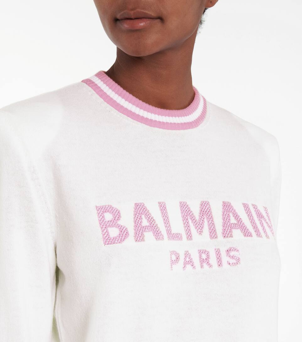 Logo Wool Blend Sweater | Balmain Mytheresa Balmain Logo wool blend sweater | Mytheresa