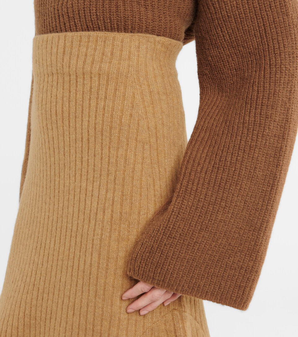 Nanushka - Alyna ribbed-knit midi skirt 