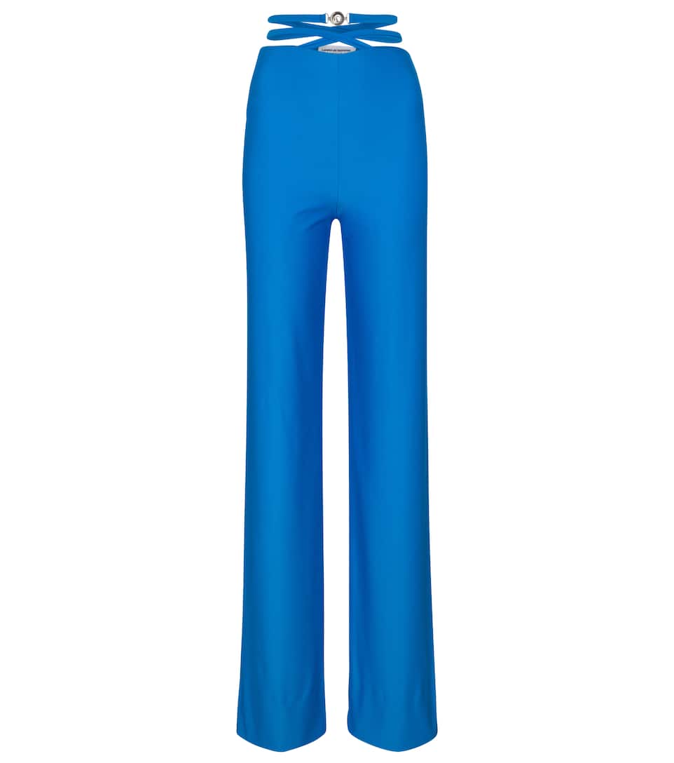 High-rise slim pants
