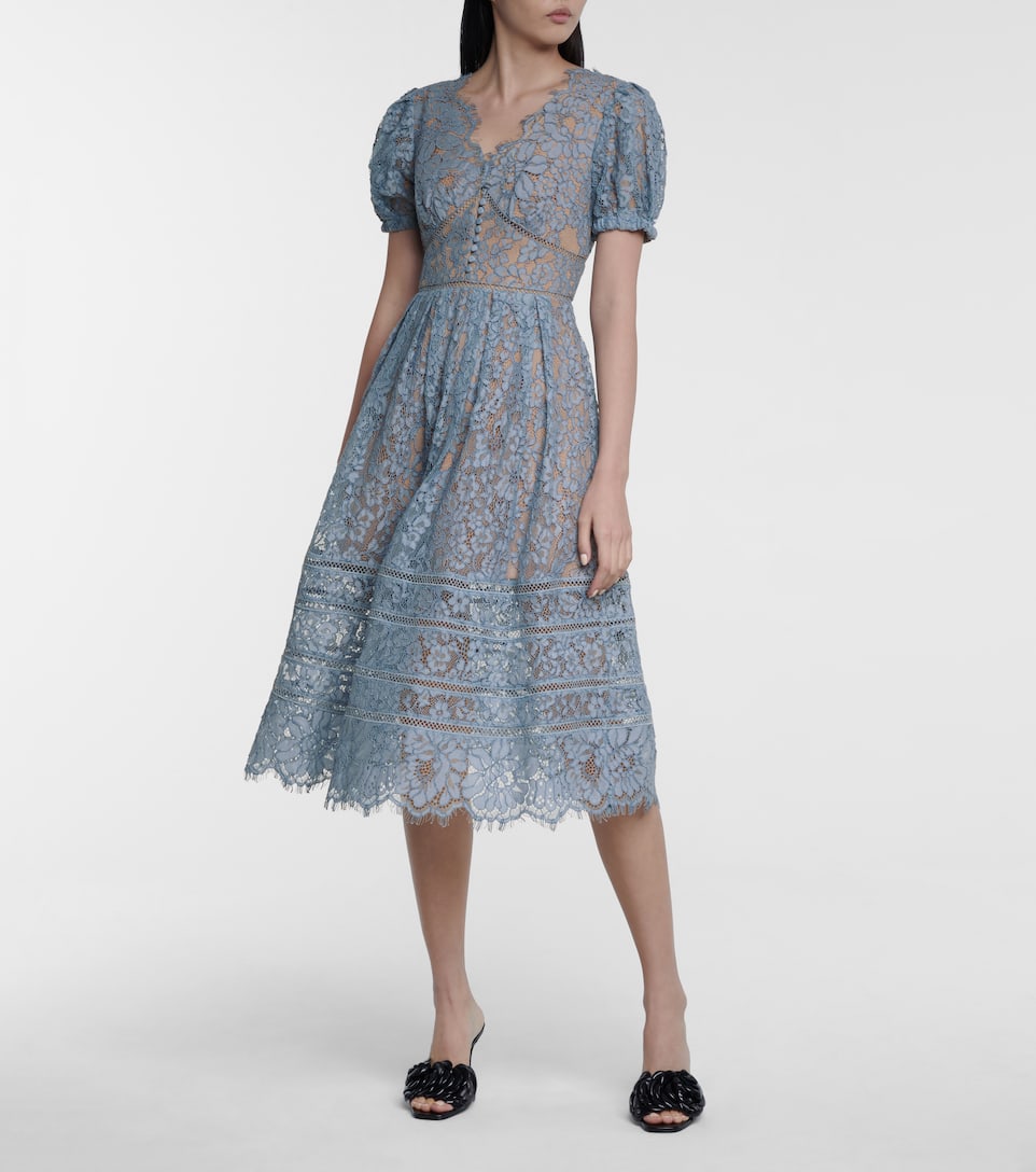 Guipure lace midi dress clearance