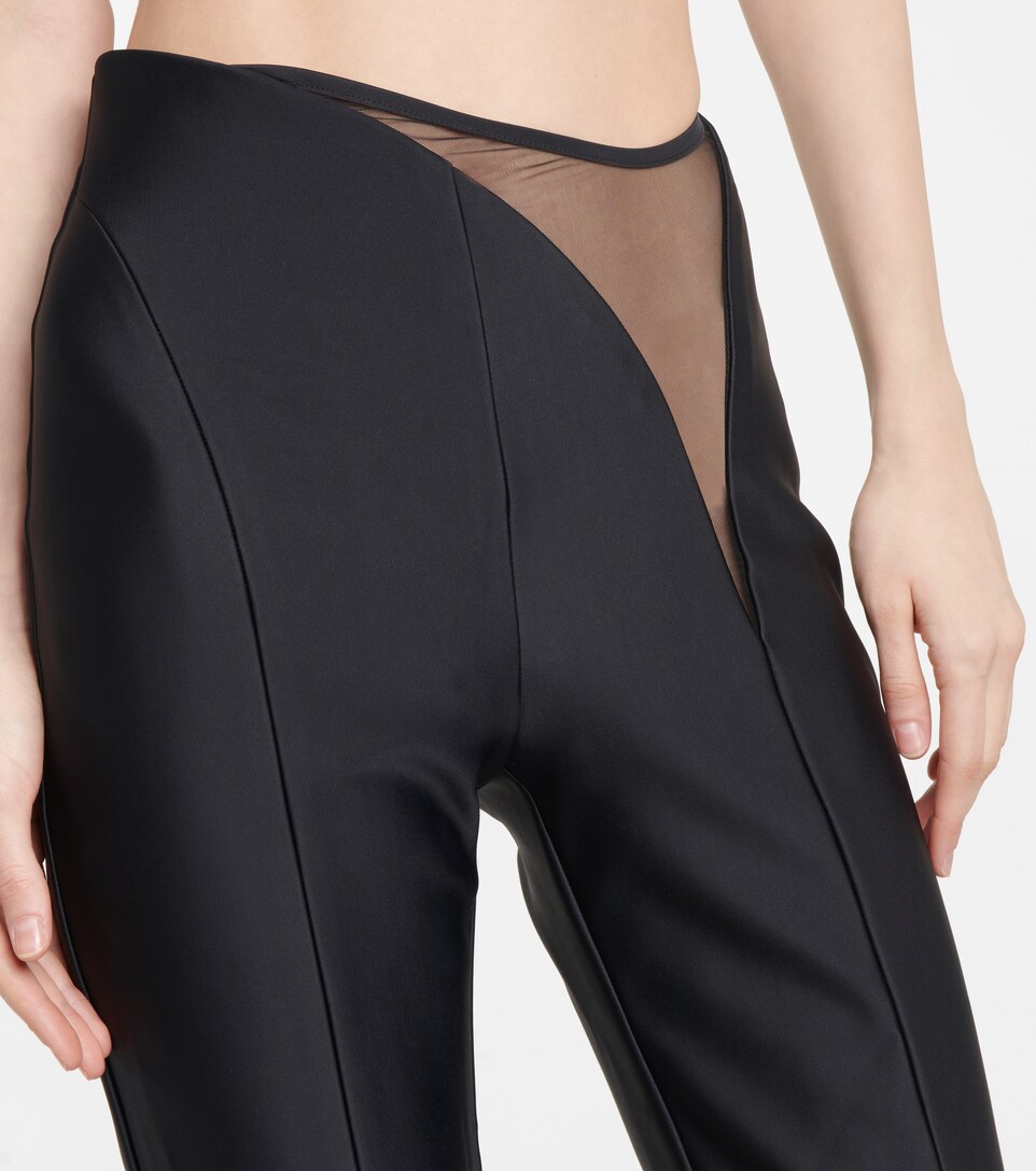Mugler - Split-hem scuba high-rise 