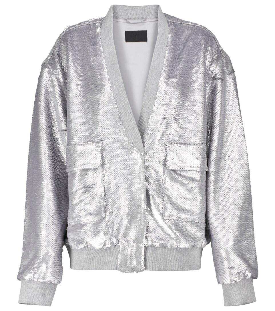 embellished bomber jacket
