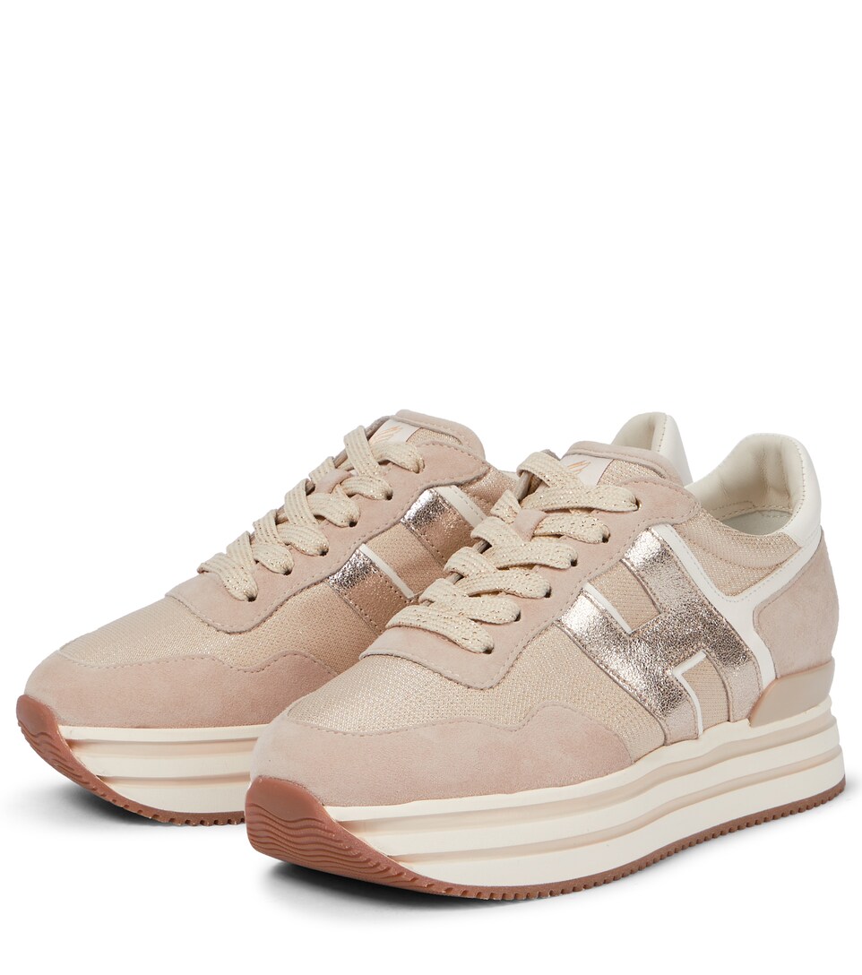 HOGAN sneakers h483 midi platform Taupe – MarsiliStore