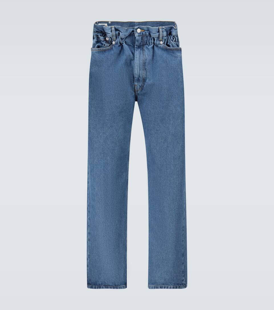 wide leg paperbag jeans