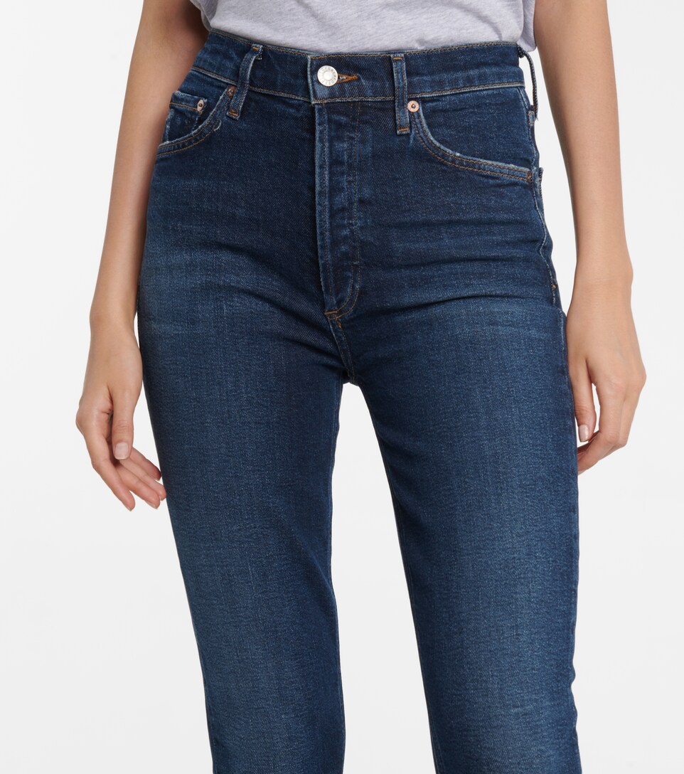 Agolde - Nico high-rise slim jeans 