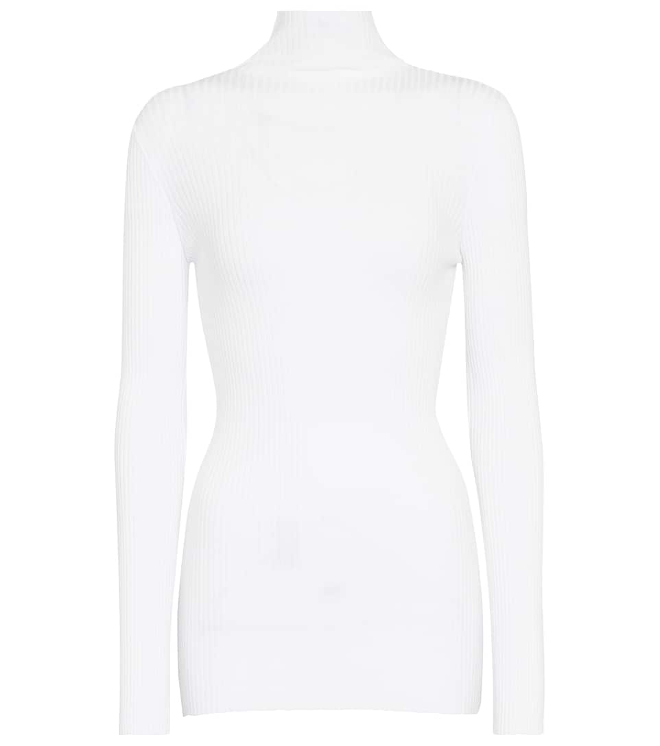 Turtleneck sweater ribbed clearance
