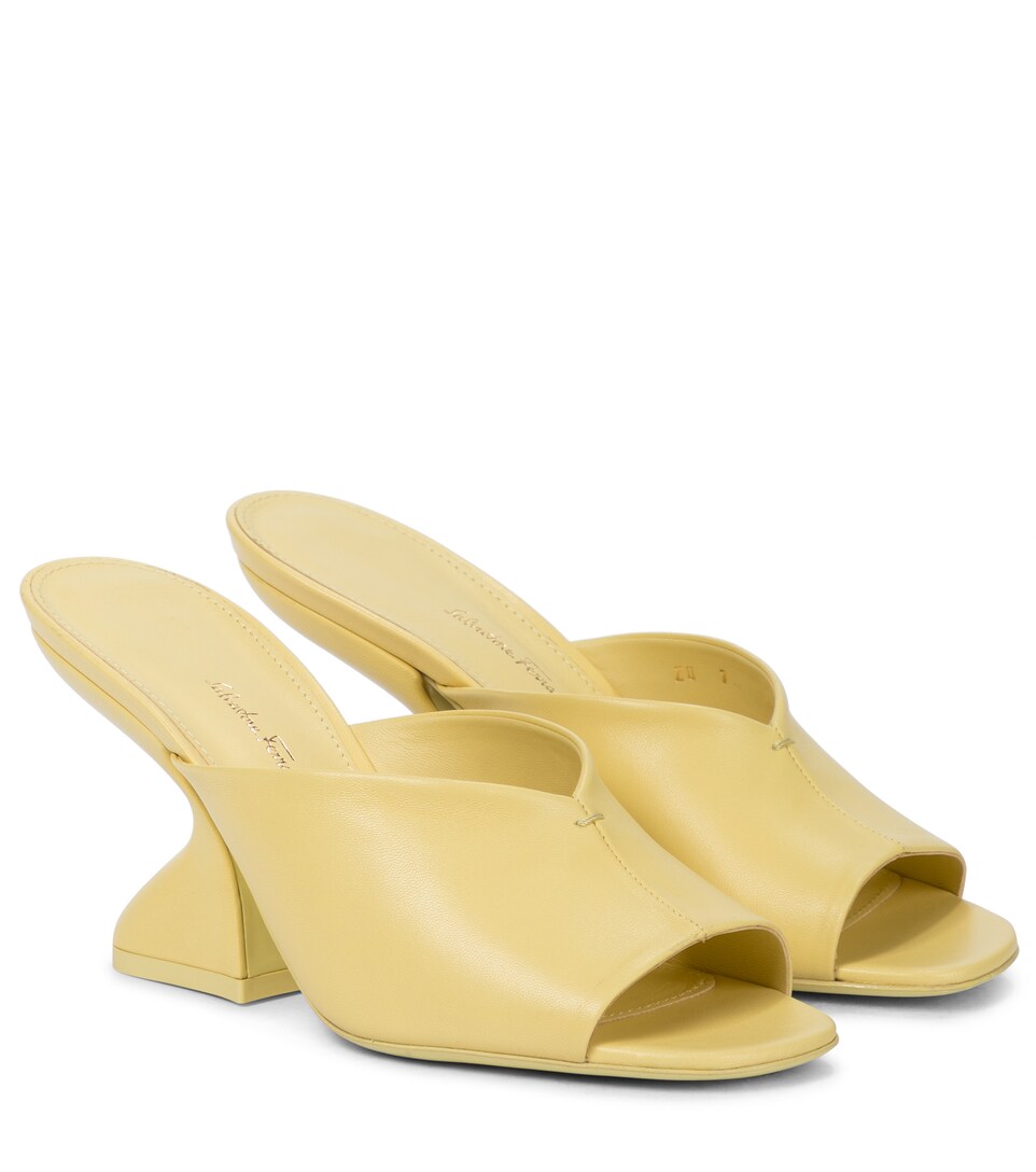 Leather mules