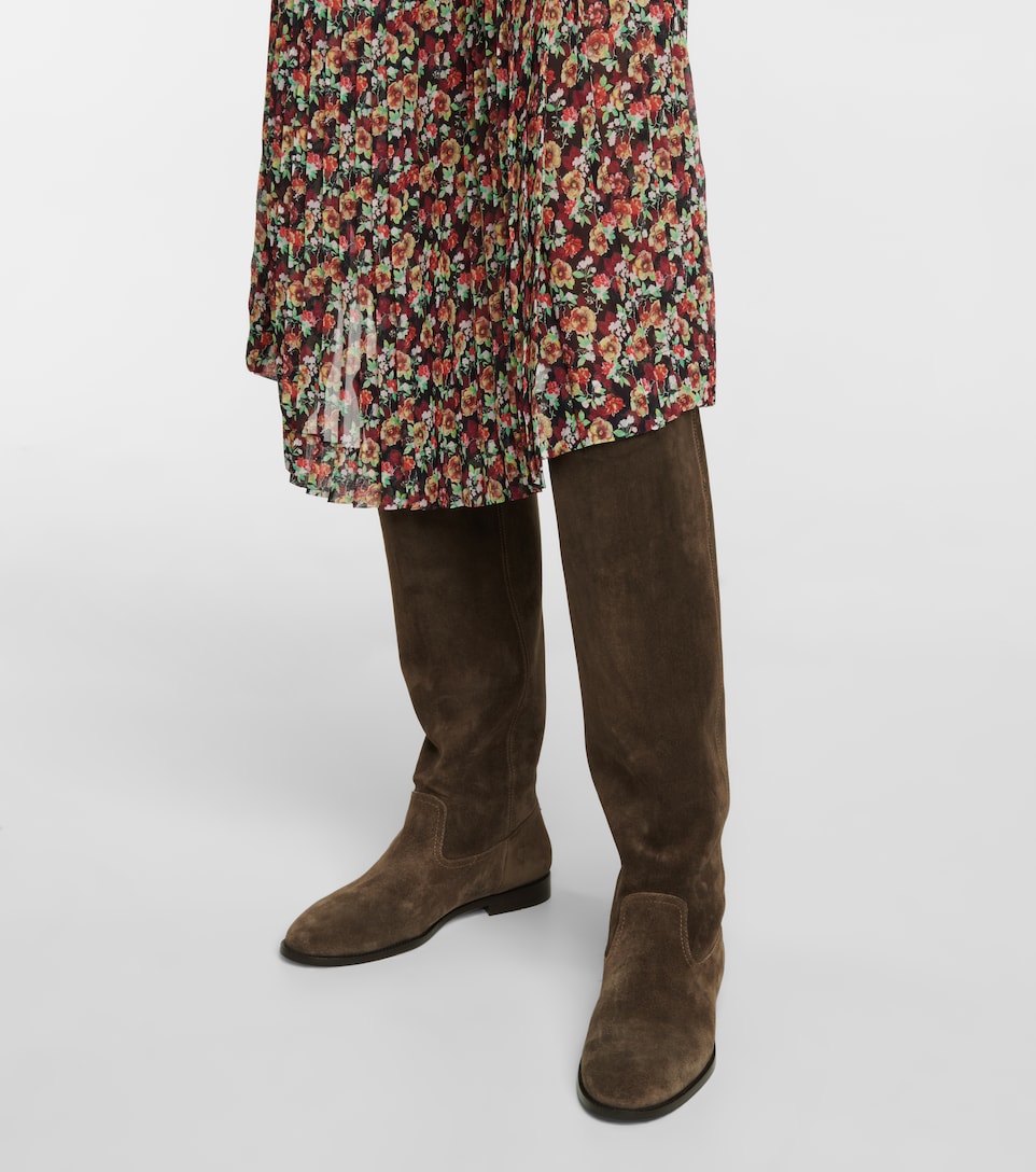 jimmy choo suede knee high boots